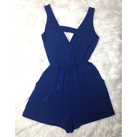 Tart Collections Fay Romper in Blue Depths - Picture 1 of 6